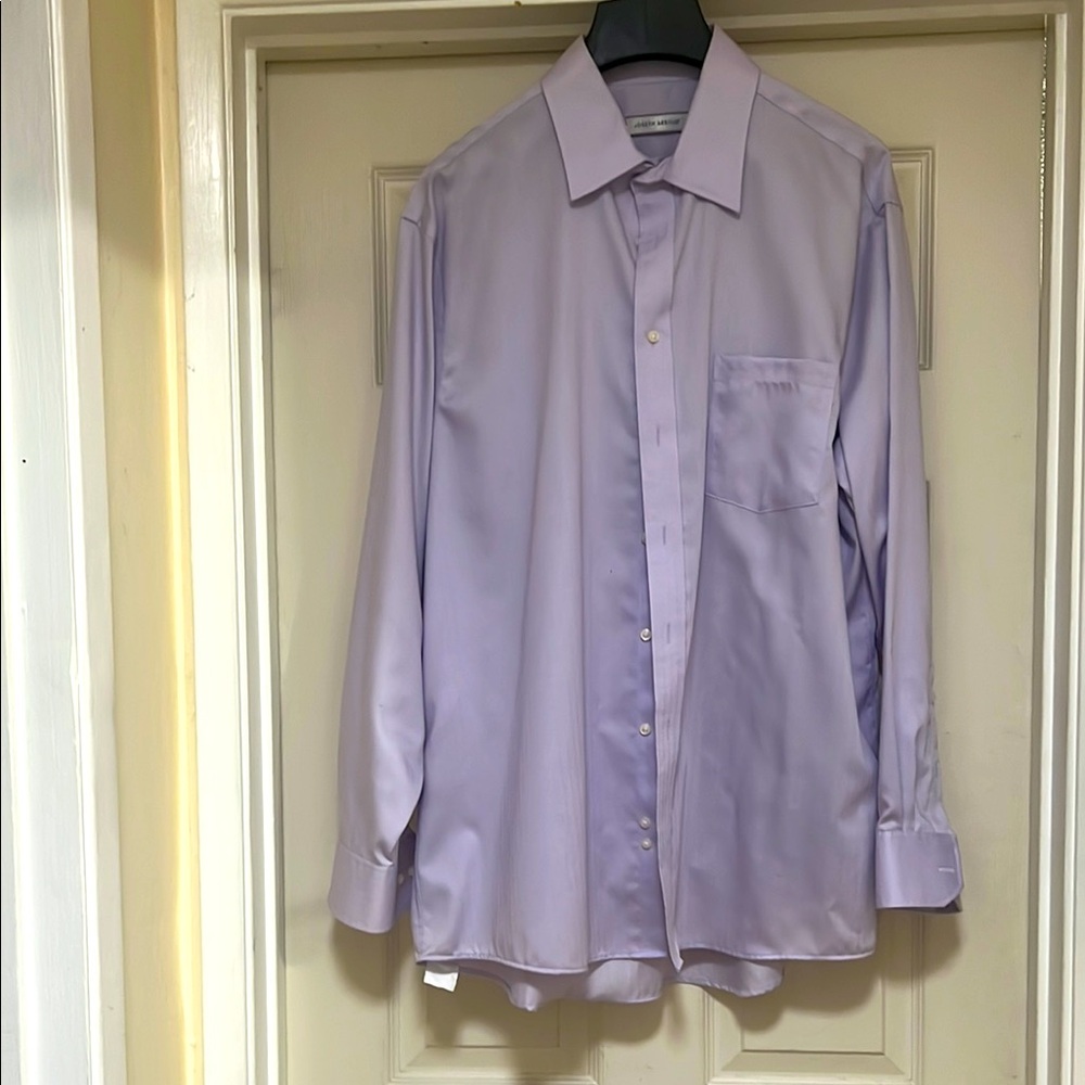 Lavender Dress Shirt Joseph Abboud 34/35 -17.5 neck  non iron